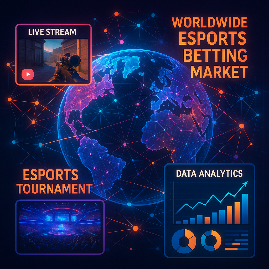A vibrant digital visualization showing interconne