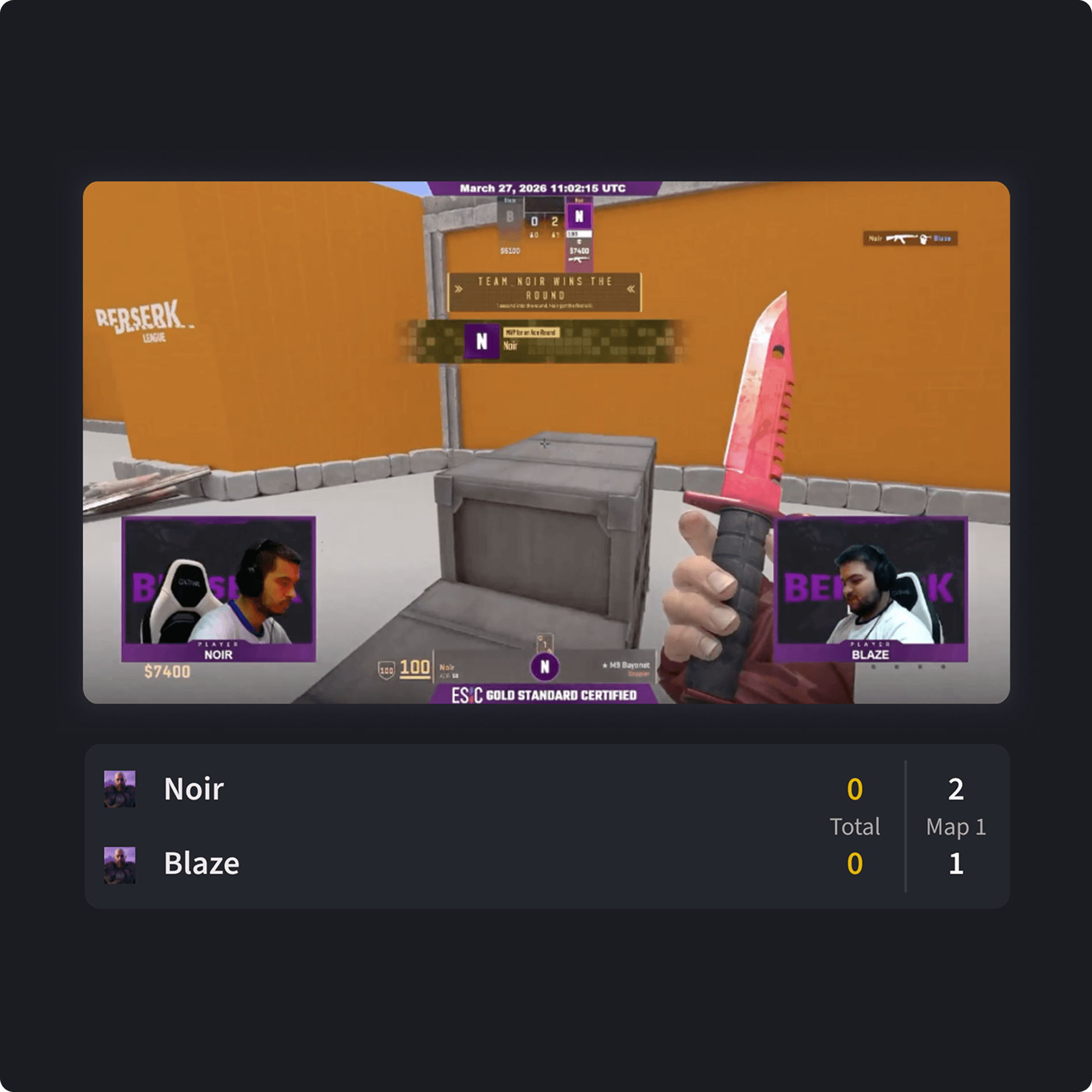 CS duels 1-1